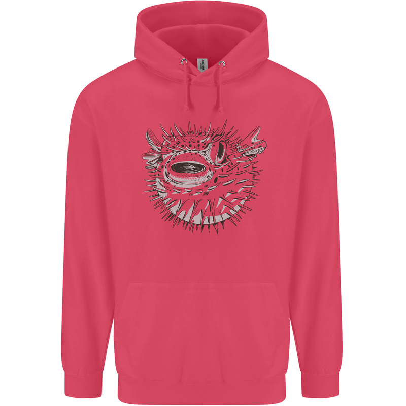 A Pufferfish Puffer Illustration Childrens Kids Hoodie Heliconia