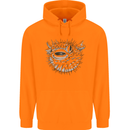 A Pufferfish Puffer Illustration Childrens Kids Hoodie Orange