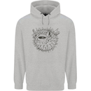 A Pufferfish Puffer Illustration Childrens Kids Hoodie Sports Grey