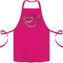 A Pufferfish Puffer Illustration Cotton Apron 100% Organic Pink