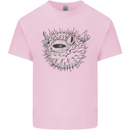 A Pufferfish Puffer Illustration Kids T-Shirt Childrens Light Pink