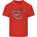 A Pufferfish Puffer Illustration Kids T-Shirt Childrens Red
