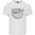 A Pufferfish Puffer Illustration Kids T-Shirt Childrens White