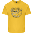 A Pufferfish Puffer Illustration Kids T-Shirt Childrens Yellow