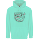 A Pufferfish Puffer Illustration Mens 80% Cotton Hoodie Peppermint
