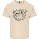 A Pufferfish Puffer Illustration Mens Cotton T-Shirt Tee Top Natural