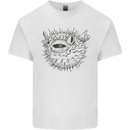 A Pufferfish Puffer Illustration Mens Cotton T-Shirt Tee Top White