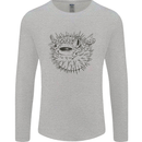 A Pufferfish Puffer Illustration Mens Long Sleeve T-Shirt Sports Grey