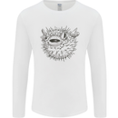 A Pufferfish Puffer Illustration Mens Long Sleeve T-Shirt White