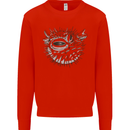 A Pufferfish Puffer Illustration Mens Sweatshirt Jumper Bright Red