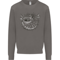 A Pufferfish Puffer Illustration Mens Sweatshirt Jumper Charcoal