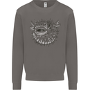 A Pufferfish Puffer Illustration Mens Sweatshirt Jumper Charcoal