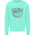 A Pufferfish Puffer Illustration Mens Sweatshirt Jumper Peppermint