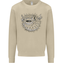 A Pufferfish Puffer Illustration Mens Sweatshirt Jumper Sand