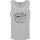 A Pufferfish Puffer Illustration Mens Vest Tank Top Sports Grey