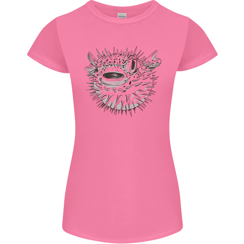 A Pufferfish Puffer Illustration Womens Petite Cut T-Shirt Azalea