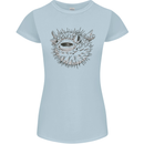 A Pufferfish Puffer Illustration Womens Petite Cut T-Shirt Light Blue