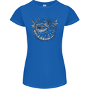 A Pufferfish Puffer Illustration Womens Petite Cut T-Shirt Royal Blue