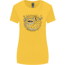 A Pufferfish Puffer Illustration Womens Wider Cut T-Shirt Yellow