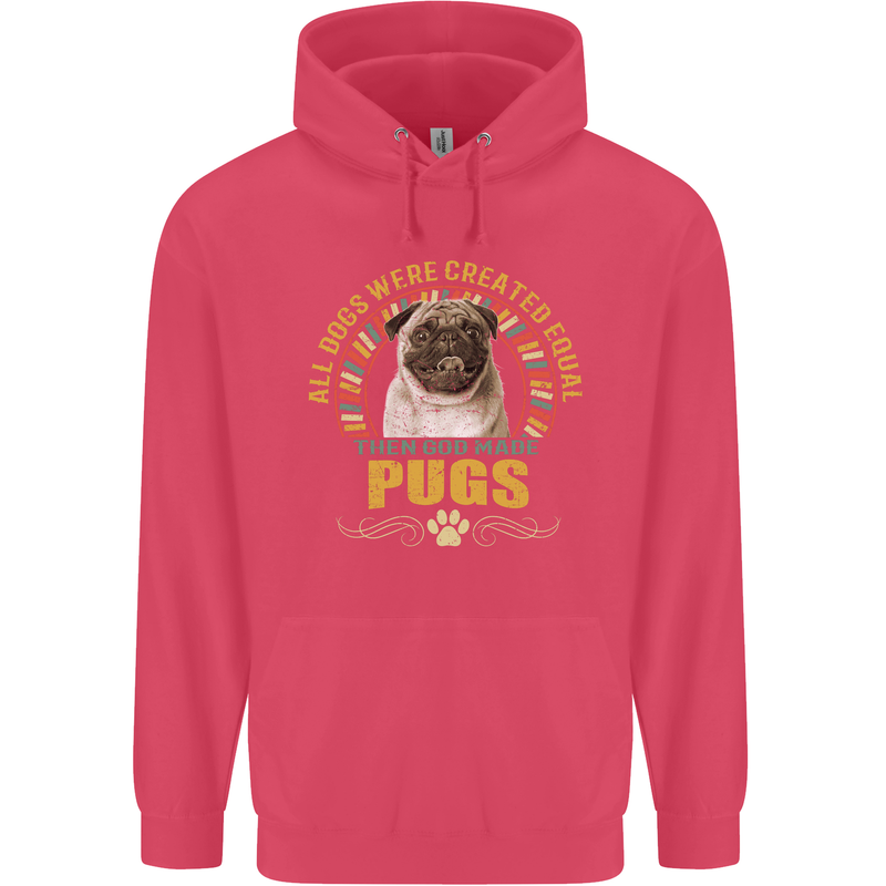 A Pug Dog Childrens Kids Hoodie Heliconia