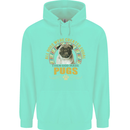 A Pug Dog Childrens Kids Hoodie Peppermint