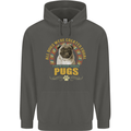 A Pug Dog Childrens Kids Hoodie Storm Grey