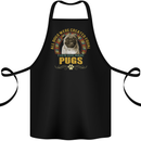 A Pug Dog Cotton Apron 100% Organic Black