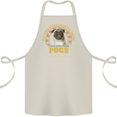 A Pug Dog Cotton Apron 100% Organic Natural