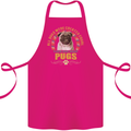 A Pug Dog Cotton Apron 100% Organic Pink
