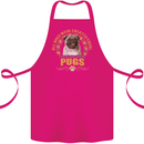 A Pug Dog Cotton Apron 100% Organic Pink