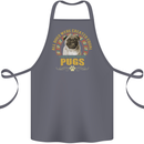 A Pug Dog Cotton Apron 100% Organic Steel