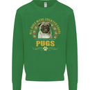 A Pug Dog Kids Sweatshirt Jumper Irish Green