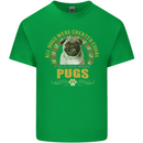 A Pug Dog Kids T-Shirt Childrens Irish Green