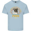 A Pug Dog Kids T-Shirt Childrens Light Blue