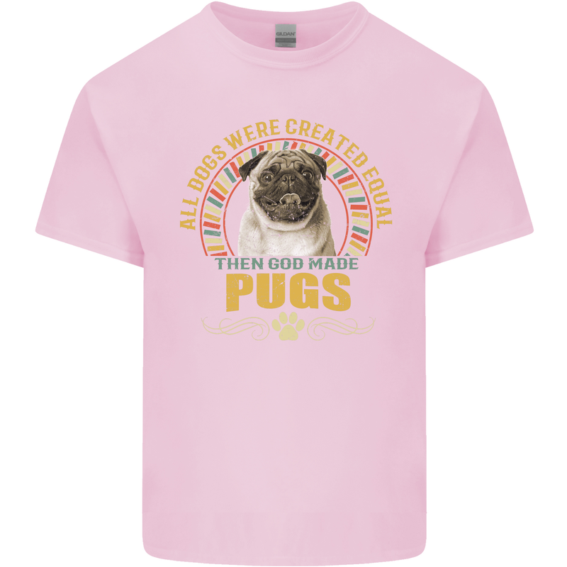 A Pug Dog Kids T-Shirt Childrens Light Pink
