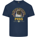 A Pug Dog Kids T-Shirt Childrens Navy Blue