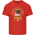A Pug Dog Kids T-Shirt Childrens Red