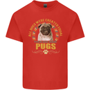 A Pug Dog Kids T-Shirt Childrens Red