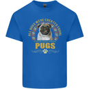 A Pug Dog Kids T-Shirt Childrens Royal Blue