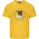 A Pug Dog Kids T-Shirt Childrens Yellow
