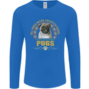 A Pug Dog Mens Long Sleeve T-Shirt Royal Blue
