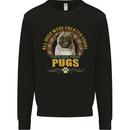 A Pug Dog Mens Sweatshirt Jumper Black