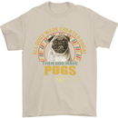 A Pug Dog Mens T-Shirt 100% Cotton Sand