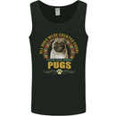 A Pug Dog Mens Vest Tank Top Black