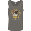 A Pug Dog Mens Vest Tank Top Charcoal