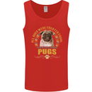 A Pug Dog Mens Vest Tank Top Red