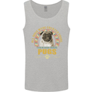 A Pug Dog Mens Vest Tank Top Sports Grey