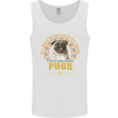 A Pug Dog Mens Vest Tank Top White