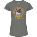 A Pug Dog Womens Petite Cut T-Shirt Charcoal