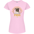 A Pug Dog Womens Petite Cut T-Shirt Light Pink